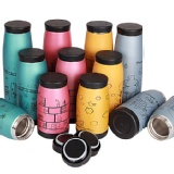 韓系~筆繪不銹鋼304保溫杯 260ML