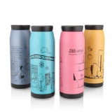 韓系~筆繪不銹鋼304保溫杯 500ML