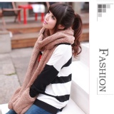 加厚保暖三合一連帽圍巾-咖啡 特價：$152