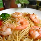 地中海鮮蝦+蒜香義大利麵 No.01 《網店開張請客優惠》 特價：$89