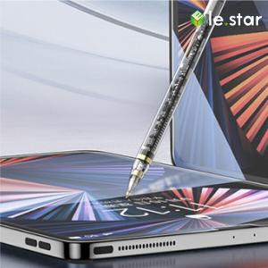 lestar 電量顯示磁吸主動式平板觸控手寫筆 ipad pencil 專用電容筆-透明款-型號10