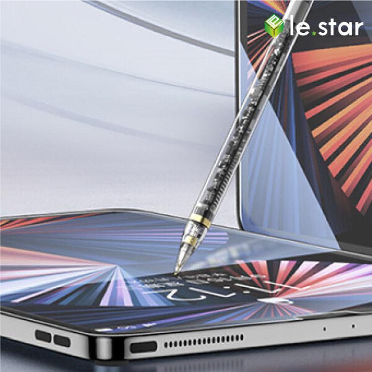 免運!lestar 電量顯示磁吸主動式平板觸控手寫筆 ipad pencil 專用電容筆-透明款-型號10 型號10Pro、16.2x0.9cm、14g