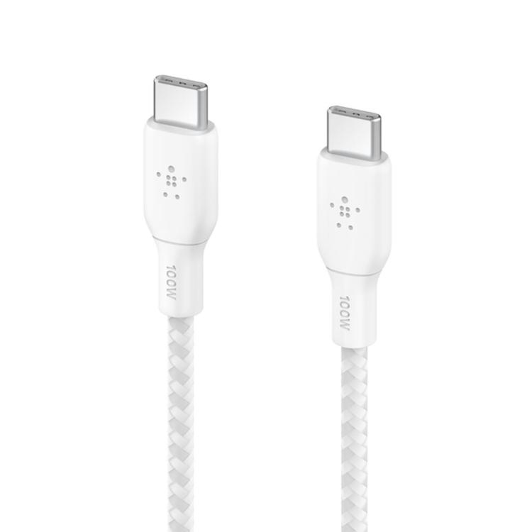 Belkin USB-C 2.0 100W傳輸線USB-C轉USB-C(2M)編織線