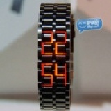 黑豬宅即便)時尚日韓流行電子手錶LED熔岩錶/LED錶/熔炎錶/電子錶/造型手錶/時尚錶~保證一出手