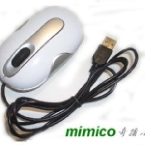 全新雪白色有線光學滑鼠M-600-雪貂鼠,1000DPI,USB介面