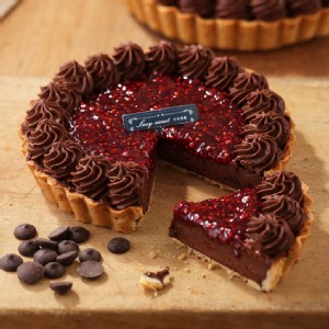 免運!【LS手作甜點】比利時巧克力野莓塔(6吋) 6吋/530g (2盒，每盒818.4元)