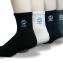 男性款SF02 1/2運動襪.抗菌除臭-黑色