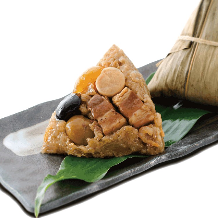 【呷七碗】國宴干貝粽鮑魚粽 (210g) (6粒/包)(任選)