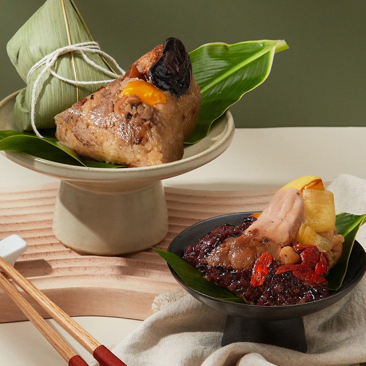 【綠原品蔬食肉粽】臻品飄香粽(桂花珍珠/猴頭菇 任選6入)(全素)