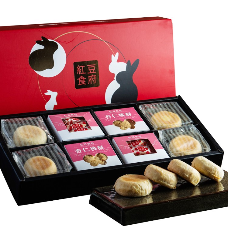 【紅豆食府】愛月蘇式月餅娃娃酥中秋禮盒(8入)