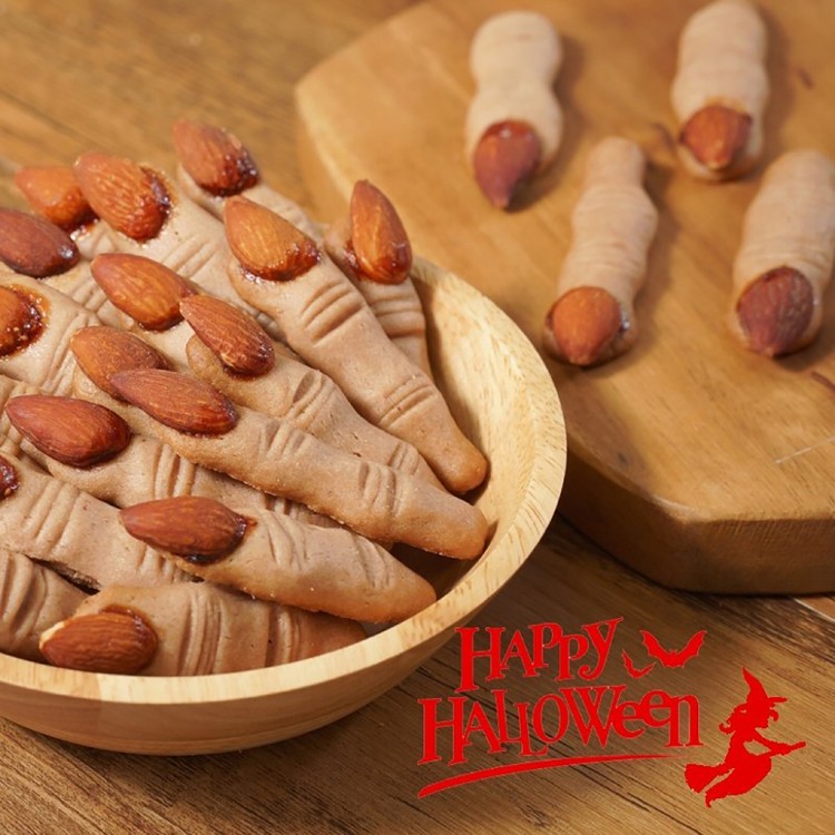 【LS手作甜點】萬聖節巫婆手指杏仁餅乾 (50隻/袋)