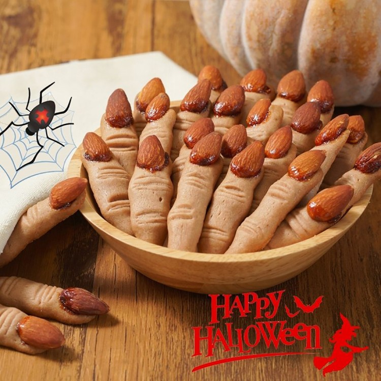 【LS手作甜點】萬聖節巫婆手指杏仁餅乾 (50隻/袋)