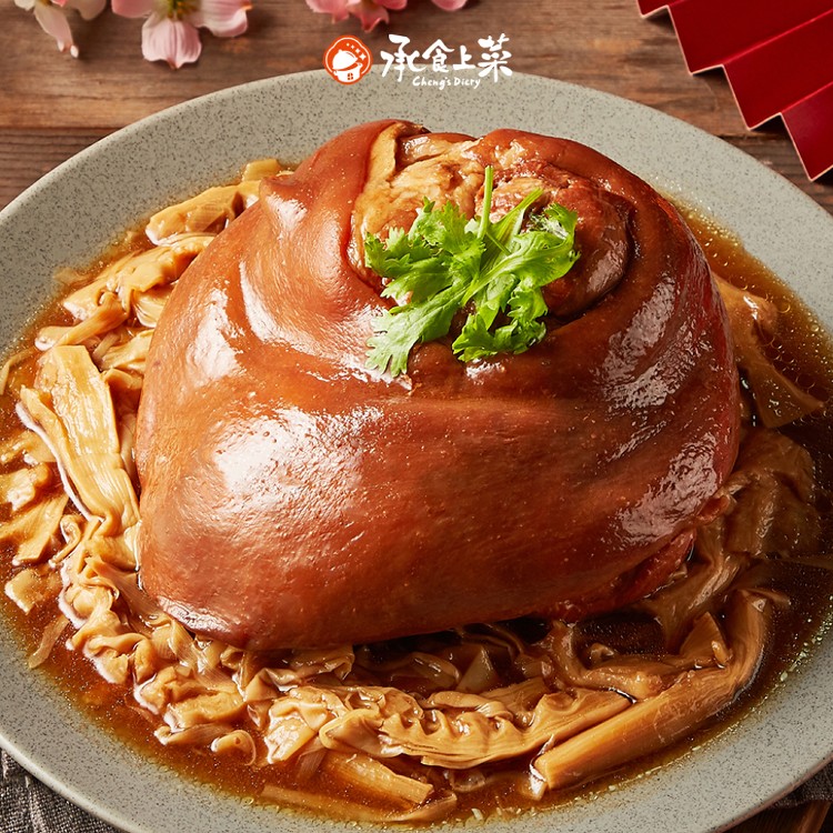 【型男大主廚吳秉承-承食上菜】富貴蹄膀燴筍乾 (1250g)