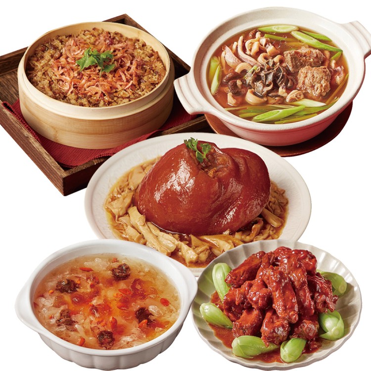 【真心台菜】真心招牌年菜五道菜組(4350g)