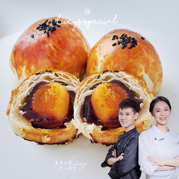 【LS手作甜點】藍帶主廚一口酥中秋禮盒(12入)(附提袋)