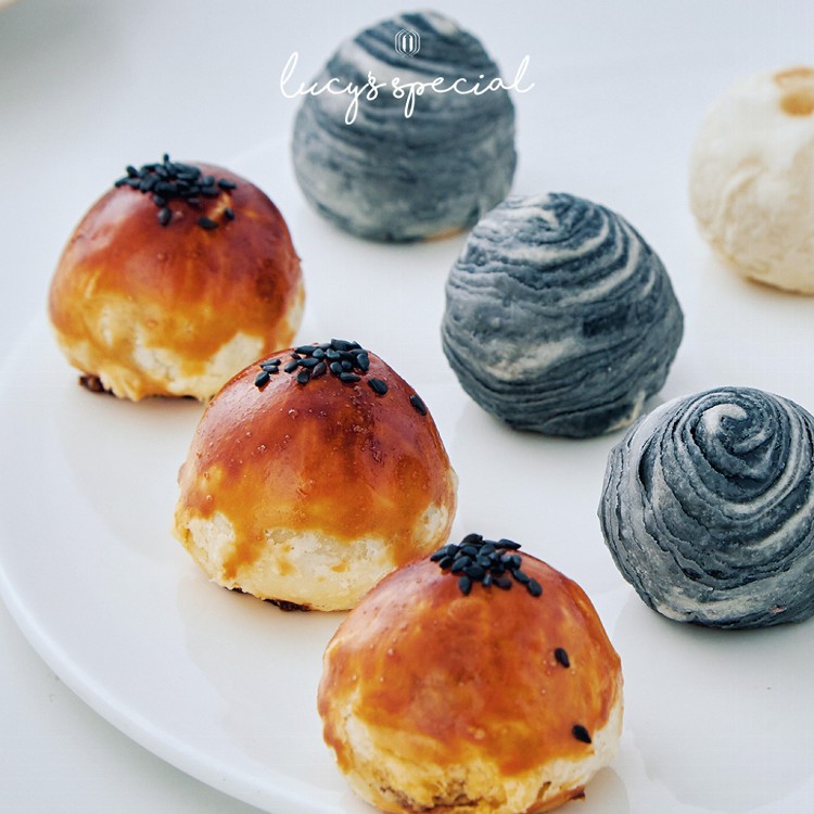 【LS手作甜點】藍帶主廚一口酥中秋禮盒(12入)(附提袋)