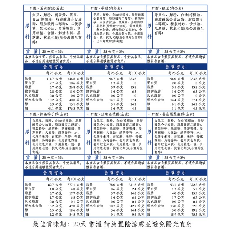 【LS手作甜點】藍帶主廚一口酥中秋禮盒(12入)(附提袋)