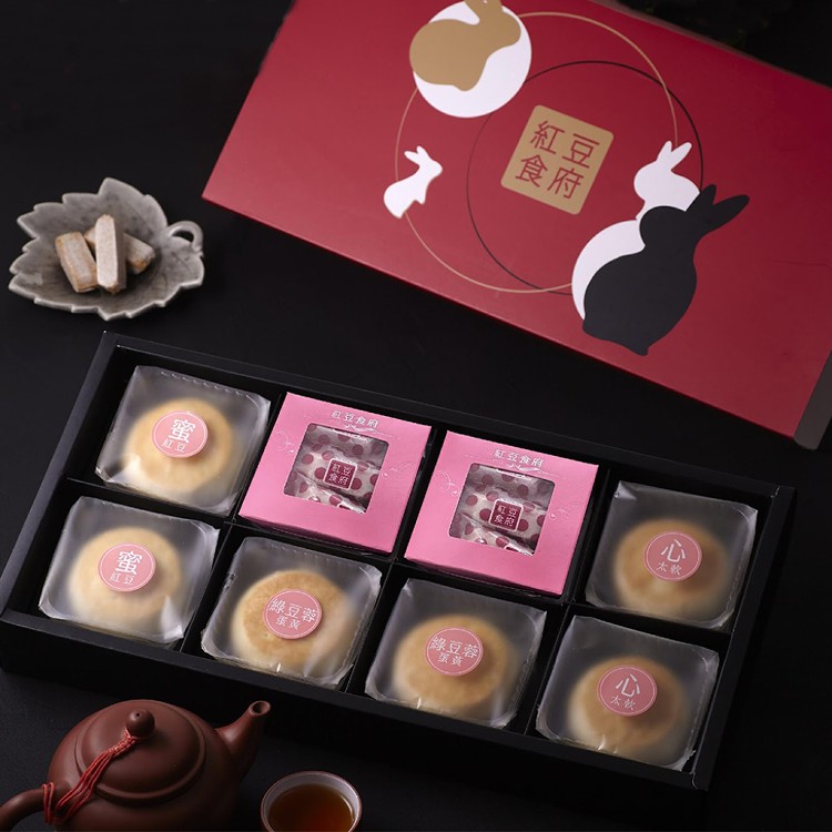 【紅豆食府】蘇式月餅娃娃酥中秋禮盒(8入)