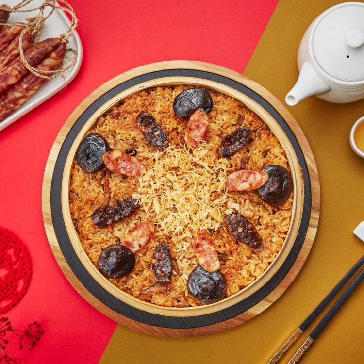 【桃園喜來登酒店】段木菇干貝臘味米糕(1000g)x1盒(年菜預購)