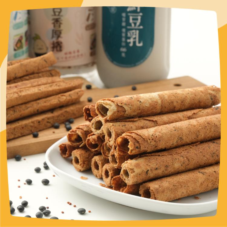 【沐甄豆】頂級手工黑豆香厚捲 204g