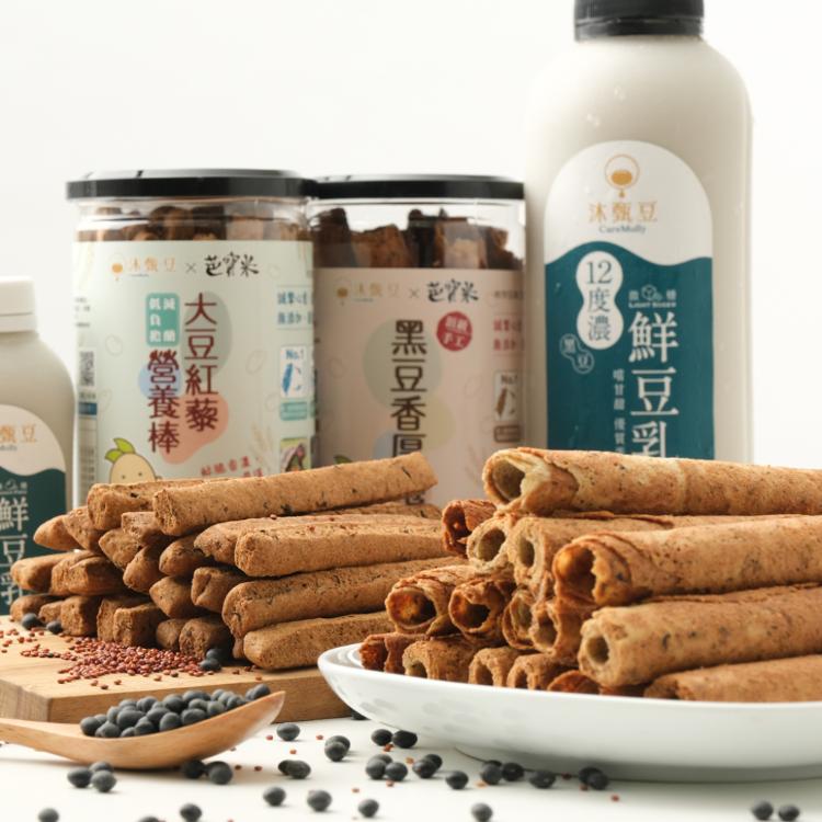 【沐甄豆】頂級手工黑豆香厚捲 204g