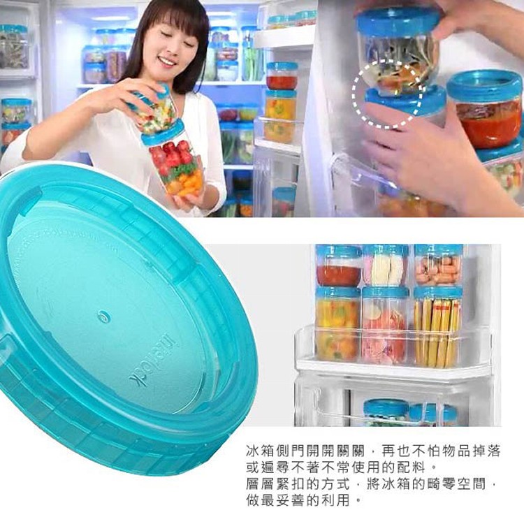 樂扣樂扣INTERLOCK魔法堆疊轉轉罐1.6L/綠