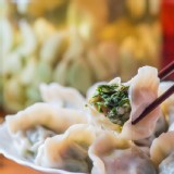 手工水餃(韮菜口味) 特價：$150