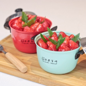 【木匠手作】電鍋版草莓舒芙蕾(紅&綠) 特價：$350