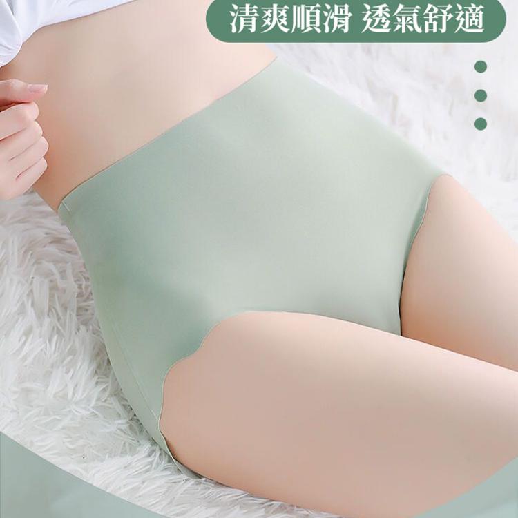 【CityStar】夏季胖MM高腰大碼款冰絲花邊內褲(2XL)