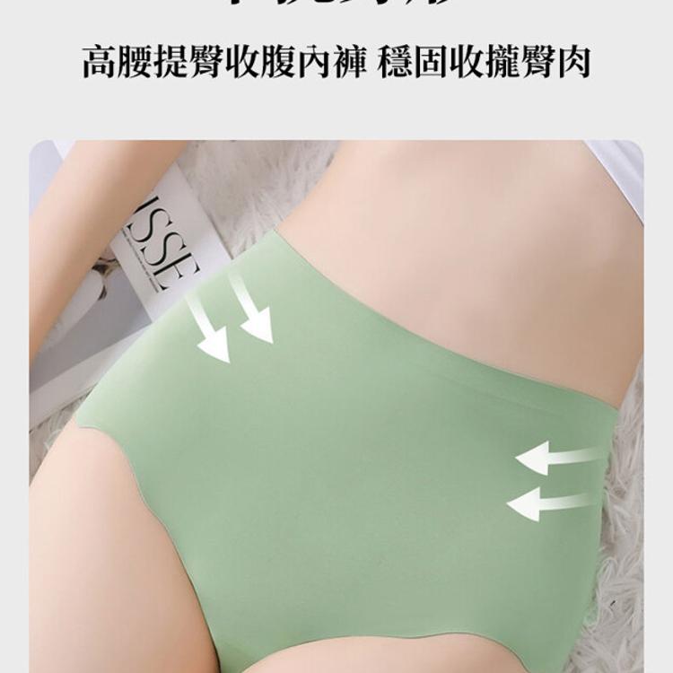 【CityStar】夏季胖MM高腰大碼款冰絲花邊內褲(2XL)