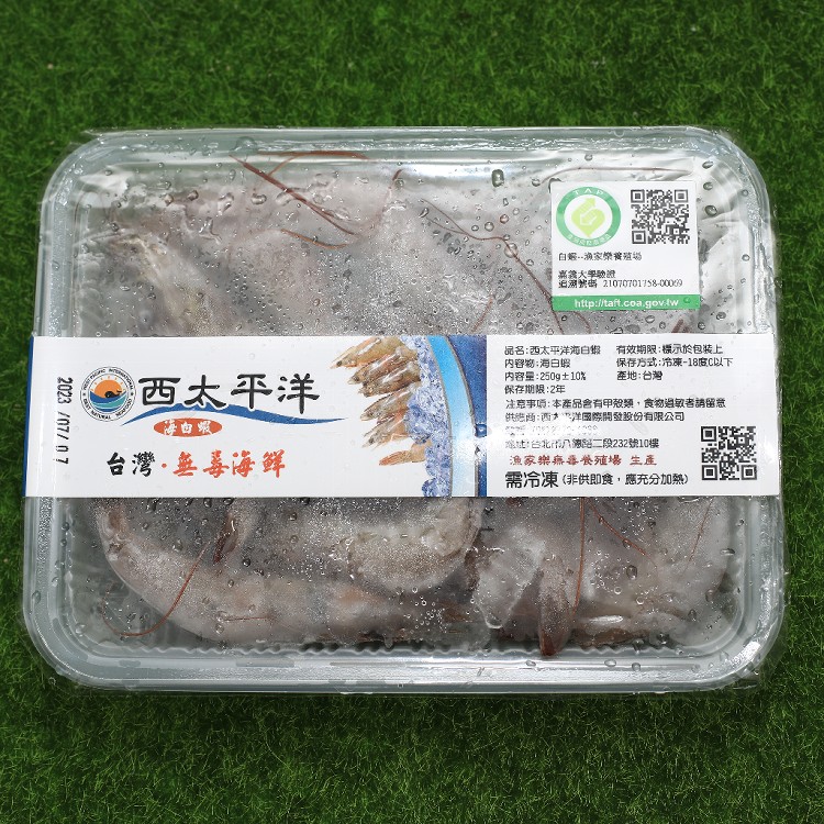 【西太平洋】履歷無毒海白蝦(50/60大)