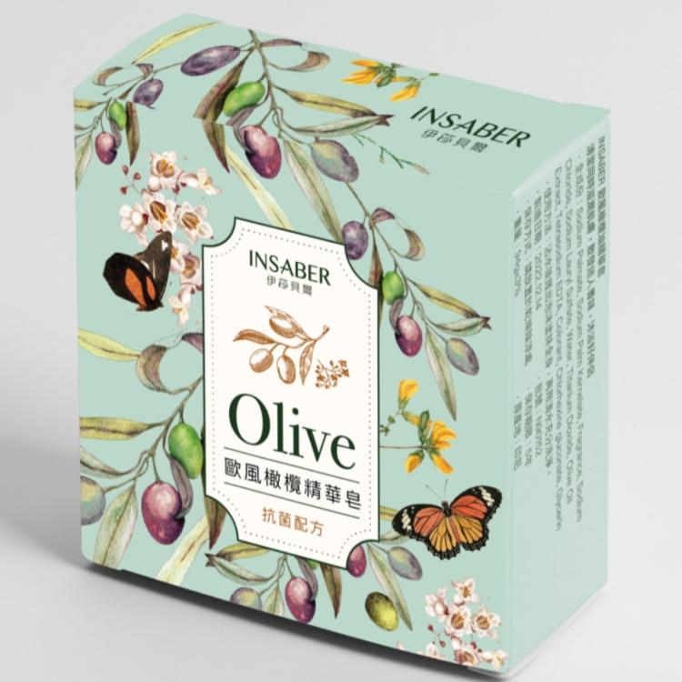 伊莎貝爾玫瑰歐風精華皂94g、橄欖歐風精華皂94g、涼感運動香皂94g、乳木果油歐風精華皂94g、