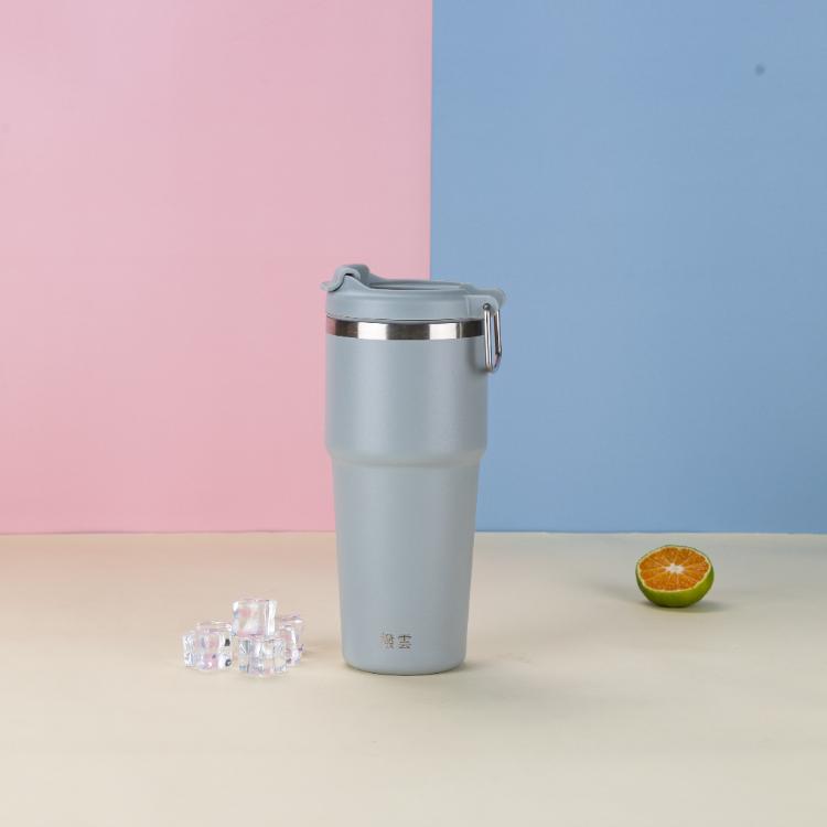 樂美雅手提陶瓷冰鋒杯750ml(撥雲灰)、(見日黃)、(藕玉紫)、