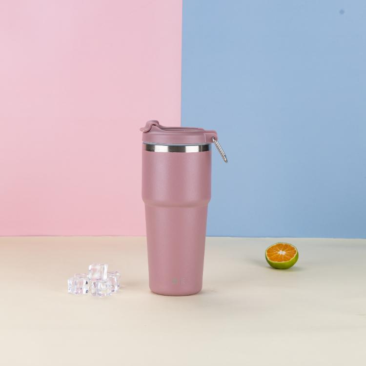 樂美雅手提陶瓷冰鋒杯750ml(撥雲灰)、(見日黃)、(藕玉紫)、