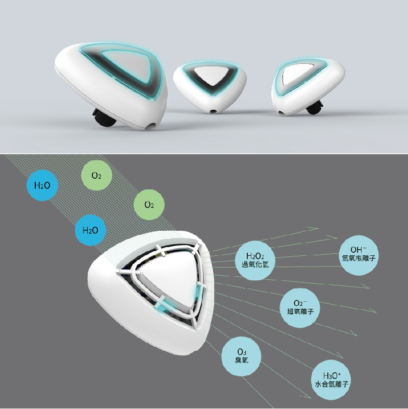 過氧化氫，気氧本離子，超氧離子，水合氫離子。