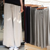 韓版莫代爾寬鬆休閒長褲