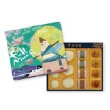 【豐興餅舖】中秋禮盒-吳剛B禮盒 內容：小月餅4入+綠豆椪3入+綠茶酥2入+鳳凰酥2入+蛋黃酥4入