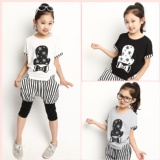 042806星星帽套裝新款女童夏套裝-小安妮女童裝夏裝