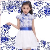 052202青花瓷女童連身裙夏季公主裙兒童裙子-萌時代女童裝夏裝 特價：$550