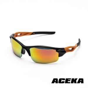 【ACEKA】SONIC系列 超輕量炫彩運動太陽眼鏡 (活力橘)