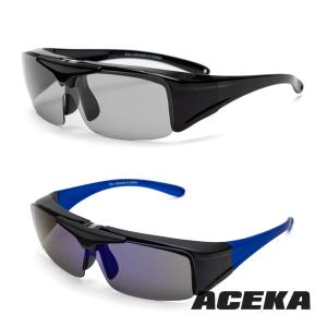 免運!【ACEKA】TRENDY系列 隕石黑運動太陽眼鏡-掀蓋式/潮流偏光運動太陽眼鏡-掀蓋式 1支