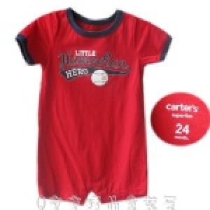 Carter's红色棒球哈衣