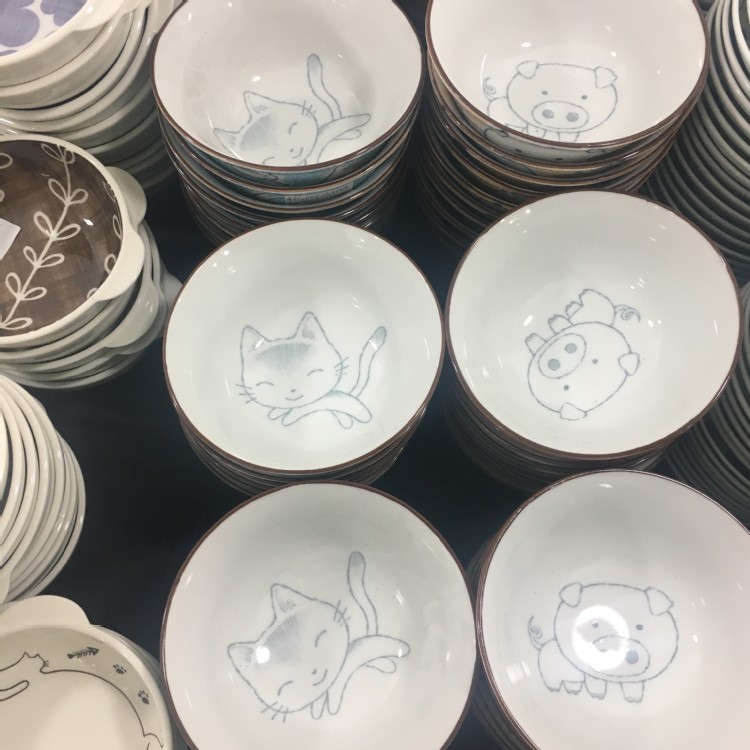 日本可愛貓飯碗
