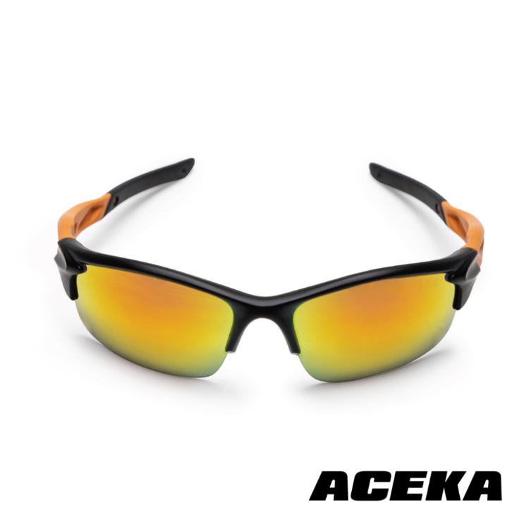 【ACEKA】SONIC系列 超輕量炫彩運動太陽眼鏡 (活力橘)