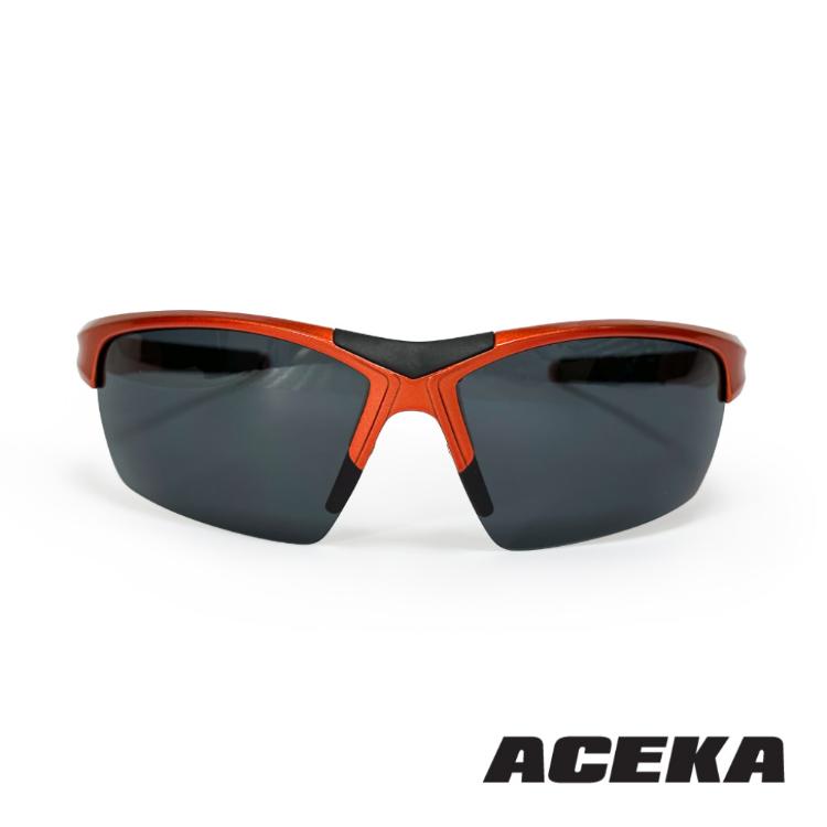 【ACEKA】SUNSHINE系列 寂靜黑/寶石藍/閃酷橘/豔陽橙 兒童偏光運動太陽眼鏡