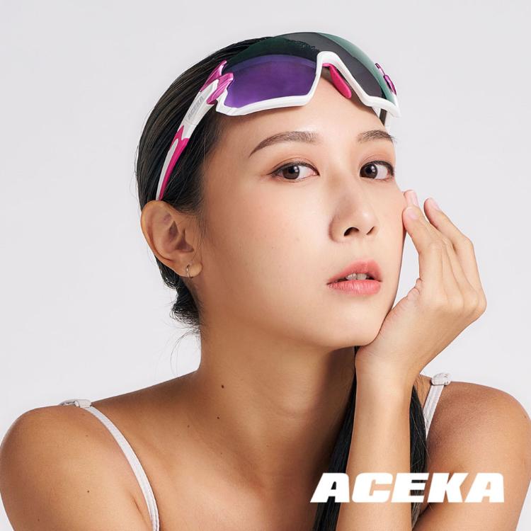 【ACEKA】SONIC系列 烈日幻彩/紫電幻彩 半框運動太陽眼鏡