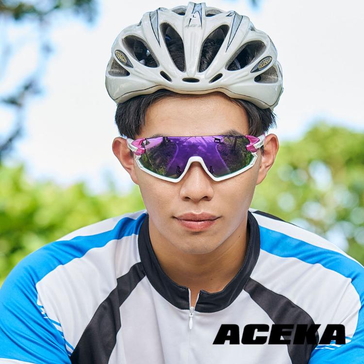 【ACEKA】SONIC系列 烈日幻彩/紫電幻彩 半框運動太陽眼鏡