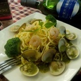 青醬海鮮義大利麵(含麵)