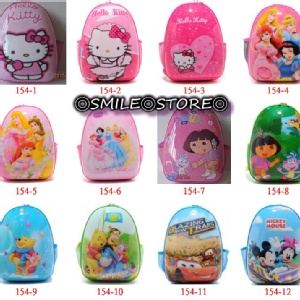 ◎SMILE日雜小舖◎日本限定-#154◎2012年新款15吋兒童書包學生雙肩背包蛋形ABS卡通迪