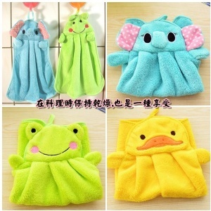 easy 可掛式珊瑚絨擦手巾(藍,綠,黃)-下單備註告知想要的顏色